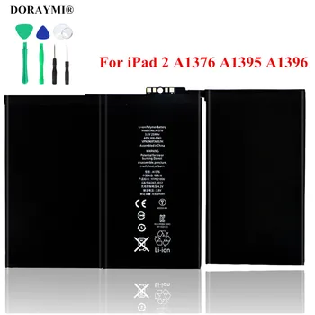 DORAYMI A1376 Laptop Batarya için iPad 2 2nd Piller 6500mAh A1395 A1396 A1397 A1316 Yedek Bateria