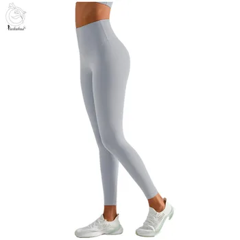 Yüksek kaliteli Spor Yoga Tayt Spor Kadın Tam Boy Tayt Nefes Çalışma Pantolon Rahat Yumuşak Yoga Pantolon Spor