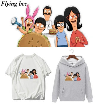 Flyingbee DIY ısı transferi yamalar giysi çıkartmalar T-shirt dekorasyon yaratıcı tema yamalar ısı basın aplikler X0670