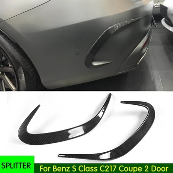 Karbon fiber Arka Tampon Havalandırma Düzeltir Kepçe Yüzgeçleri Mercedes Benz S Sınıfı C217 S63 S65 AMG Spor Coupe 2D 14-18 Değil Cabriolet
