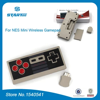Kablosuz Turbo Denetleyici USB Tak Oyna Oyun Gamepad NES Mini Klasik Baskı NES Denetleyicisi için Kablosuz Alıcı İle