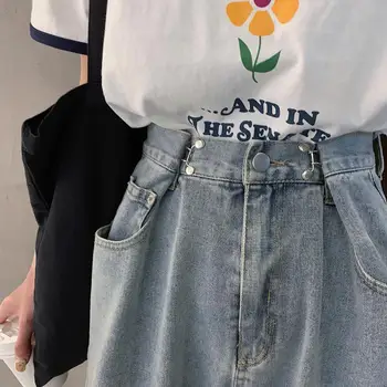 Bayanlar Kot Anne Kot Retro Geniş Bacak Paspas Pantolon Yüksek Bel Kot Erkek Arkadaşı Kot Kot Kadın Artı Boyutu Kadın