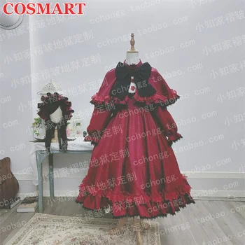 COSMART [Özelleştirilmiş] Rozen Maiden Shin Ku Reiner Rubin Kırmızı Muhteşem Lolita Elbise Üniforma Cosplay Kostüm Cadılar Bayramı Partisi Kıyafet