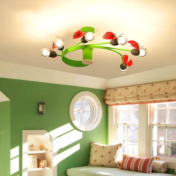 Kolye ışıkları Firefly çocuk odası erkek kız yatak odası lambası yaratıcı lamba oturma odası dekorasyon