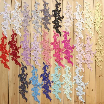 10 Adet Venedik Dantel Aplike Renkli Kumaş Çiçek Zanaat Gelinler Danteller Dikiş DIY El Sanatları Polyester Dantel Trim Aksesuarları