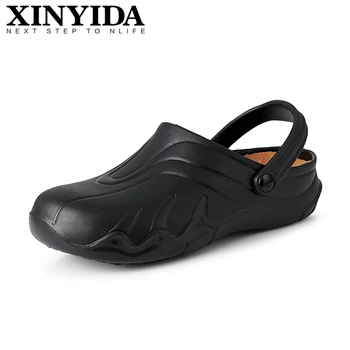 Yeni Gelenler Unisex Şef Ayakkabı kaymaz Su Geçirmez Yağ geçirmez Mutfak iş ayakkabısı Direnci Sönümleme Güvenlik Ayakkabıları Boyutu 35-44