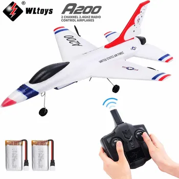 Wltoys XK A200 RC Uçak F - 16B Drone 2.4 GHZ Uçak Radyo Kontrol Uçak Drone Uzaktan Uçak oyuncak uçak Çocuklar için
