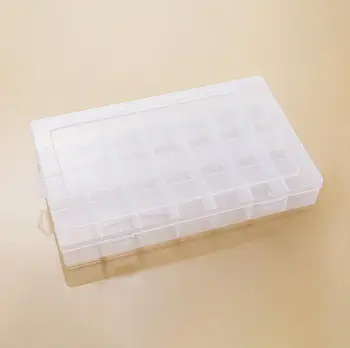 plastik 28 yuvaları takı saklama kutusu durumda sanat boncuk Yuvası Ayarlanabilir Hapları Takı Boncuk Küpe Durumda Organizatör