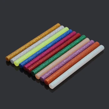 2021 Yeni 11 adet / 14 adet Sıcak Eriyik çubuk tutkal Mix Renk Glitter Viskozite DIY Zanaat Oyuncak Tamir Araçları Rastgele Renk