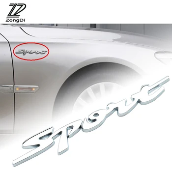 ZD 1X Araba Spor Çıkartmaları 3D metal çıkartmalar Styling Skoda octavia İçin Suzuki grand vitara Volvo s60 xc60 Hyundai ı30 Aksesuarları
