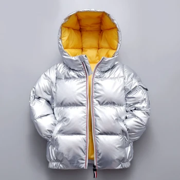 IYEAL Kış Çocuk Aşağı Ceketler Boys için Kalın Mont Kız Çocuk Sıcak Kapşonlu Kabanlar 3-12 Yıl Ufacık Kız Snowsuit