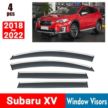 Subaru XV 2018-2022 İÇİN Pencere Siperliği Yağmur Koruma Windows yağmur kılıfı Saptırıcı Tente Kalkanı Havalandırma Koruma Gölge Kapak Trim