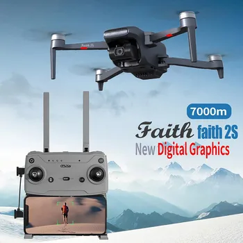 Yeni Faıth2s GPS Drone 7km Mesafe Profesyonel Drones İle 4K HD Sony Kamera 3-axis Gimbal rc dört pervaneli helikopter 5G Wıfı FPV İnanç 2s