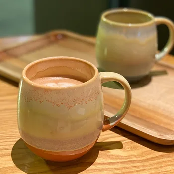 500 Mlcreative İskandinav seramik fincan Japon Tarzı Yaratıcı Fırın Fincan Çiftler Ev Ofis Su kahve fincanı süt kupası