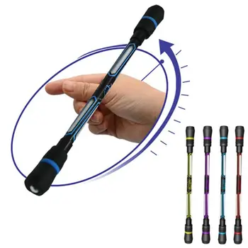 2 Adet Yaratıcı Yazma Malzemeleri Kaymaz Serbest Bırakma Basıncı Parmak Oyun Twirling Kalem Spinner Kalem İplik Kalem Jel Kalemler Kırtasiye