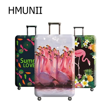 HMUNII Yeni Flamingo Bavul Koruyucu Kapak Çok amaçlı Seyahat Aksesuarları, seyahat Bagaj tozluk için 18 ila 32 inç