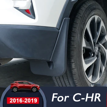 4 adet Siyah Araba Ön Arka Çamur Flep Çamurluklar Çamurluklar Splash Muhafızları Çamurluk Toyota C-HR CHR 2016 2017 2018 2019 Aksesuarları