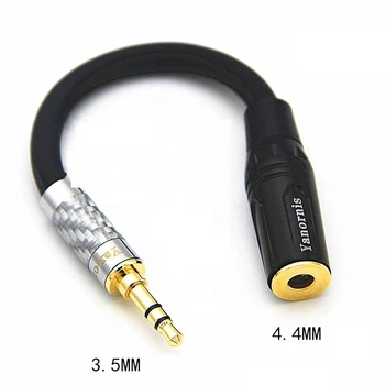 HİFİ Kadın 4.4 MM Dengeli Kulaklık Adaptörü Ses Kablosu 4.4 mm için 3.5 mm 4.4 mm için 2.5 mm 4.4 mm için 6.35 mm 4.4 mm XLR 4 Pin Açı