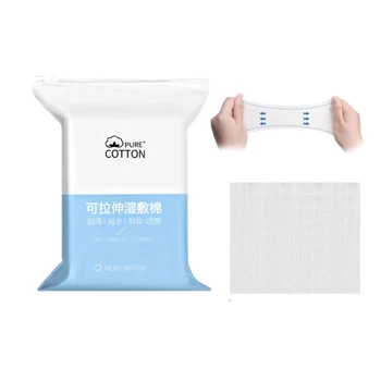 Tek kullanımlık Gerilebilir Temizleme makyaj pamuğu Mendil Ince Makyaj Çıkarıcı Pedleri Ultra Ince Yüz Temizleme Kağıdı Makyaj Araçları