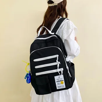 Üniversite Öğrencisi lise çantası Orta okul sırt çantası Kızlar için Genç Naylon Sırt Çantası Kadın Rahat Sırt Çantası Büyük