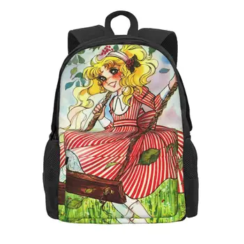Şeker Şeker Kız Çizgi Roman Kadın Sırt Çantası 3D Çocuk okul çantası Anime Manga Bilgisayar Mochila Genç Su Geçirmez Seyahat Sırt Çantası