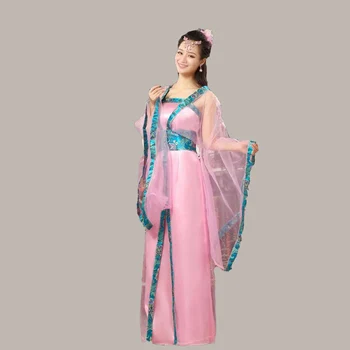 Çin Geleneksel Antik Kostüm Infanta Dramaturjik Elbise kadın Qing Hanedanı Peri Elbise Dans Giyim Cosplay YZT081605