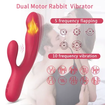G Spot Vibratör Kadınlar için Çırparak Titreşim Klitoris Stimülasyon Vajina Büyük Yapay Penis Vibratörler Yetişkin Seks Oyuncakları Kadın Çiftler için