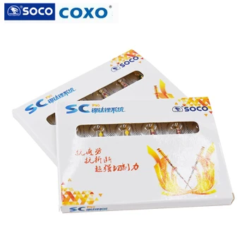 SOCO COXO 6 adet / kutu ısı aktivasyon kanal Rools dosya 21/25 / 31mm diş araçları bükebilir hazırlamak için kök kanal tedavisi