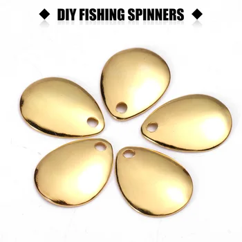 50 adet Balıkçılık Çekici Spinner Spinnerbait Balıkçılık Spinner Kaşık Kalınlaşmış Lures Yapma Malzemeleri DIY Balıkçılık Aksesuarları