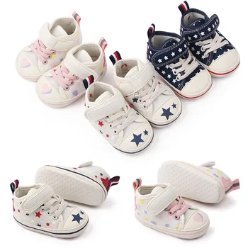 Bebek Örgü Ayakkabı Bebek Erkek Bebek spor ayakkabı Erkek Bebek Klasik Yıldız İlk Yürüteç Bebe Kız Ayakkabı Yenidoğan Çocuk rahat ayakkabılar