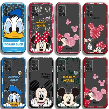 Disney Mickey Karikatür Telefon Kılıfları Samsung A51 5G A31 A72 A21S A52 A71 A42 5G A22 4G A22 5G A20 A32 5G A11 Coque Darbeye Dayanıklı
