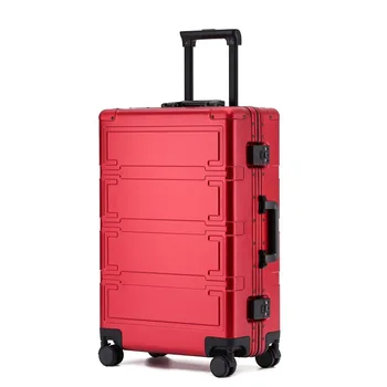Yeni magnezyum alaşımlı modeller 20 inç tekerlekli çanta 24 inç bavul erkekler ve kadınlar bavul fabrika doğrudan satış düşük fiyat promosyonu