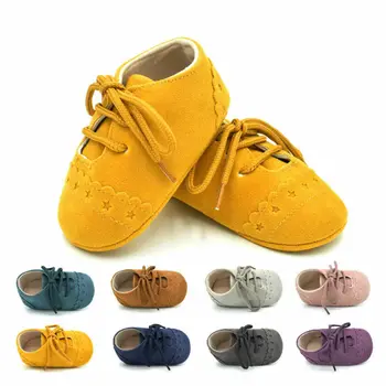 Bebek rahat ayakkabılar Yumuşak Sole Beşik Ayakkabı Erkek Kız Ayakkabı kaymaz Prewalker Ayakkabı 0-18 Ay