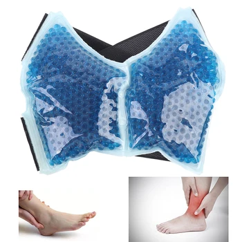 1 Adet Ayak Bileği Buz Paketi Brace Kullanımlık Sıcak Soğuk Terapi Esnek Jel Boncuk Ayak Soğuk Paketi Yaralanmaları Ağrı kesici Ayak Bileği Sağlık