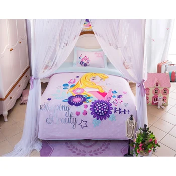Disney Uyku Güzellik Prenses 3D Baskılı Yumuşak Bebek nevresim takımı Pamuk Çocuk Kız Çocuk yatak odası dekoru Hediye Nevresim