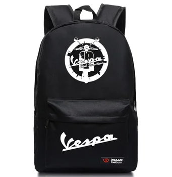 2022 yeni erkek eğlence sırt çantası bilgisayar dizüstü çok fonksiyonlu araba Vespa logo Sırt Çantası