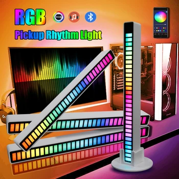 OKEEN LED pikap ritim ışıkları RGB müzik APP kontrol ses aktif ritim ortam ışıkları otomatik ev dekoratif atmosfer lambaları