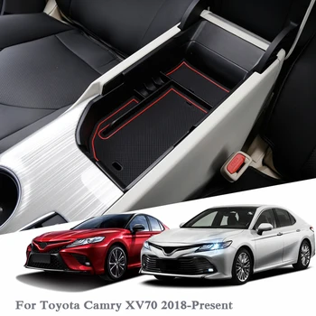 Araba Styling Araba Kol Dayama saklama kutusu Toyota Camry İçin XV70 2018-Present Merkezi Konsol Kol Dayama saklama kutusu Kapak Oto Aksesuarları