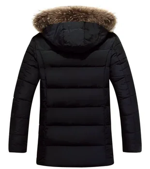 Parkas Hombre Mont Kış Sıcak İş Rahat Moda Rüzgarlık Palto Ceketler Kalın Rüzgar Geçirmez erkek Parkas Fit Marka