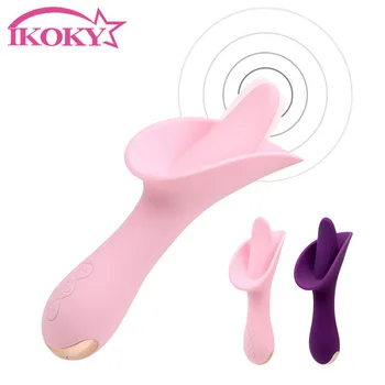 IKOKY 10 Modu Dil Vibratör Oral Seks Masaj Klitoris Stimülatörü Kadın Masturbator Erotik Yetişkin Ürünleri Seks Oyuncakları Kadınlar için