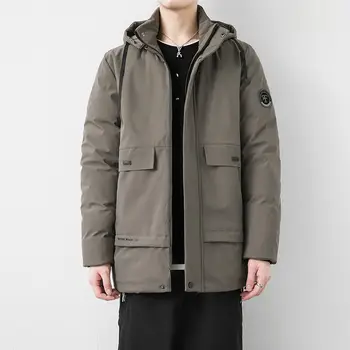 Highend kış kalın tasarımcı marka uzun rahat moda parker ceket erkekler ve kadınlar windbreakerjacketthickcoatclothesmenandwomen