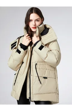 Şişme ceket kadınlar 2021 kış yeni beyaz ördek aşağı gevşek kalınlaşmış moda ince ekmek ceket