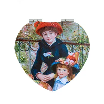 Youhaken Ünlü tablolar picutre sanat Büyüteç Kompakt ayna cep aynası kız Güzellik Sağlık Aynalar sisters ıçin ST122