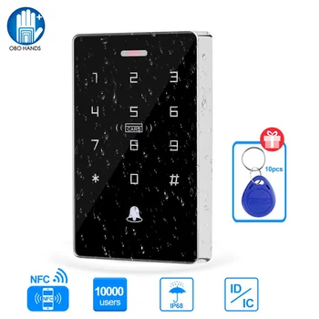 NFC Erişim Denetleyicisi IP68 Su Geçirmez Kapı Kilidi Tuş Takımı Çift Frekanslı 125KHz 13.56 MHz Wiegand Çıkışı Açık Kapı Giriş