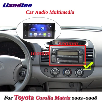 Otomatik Multimedya Oynatıcı Toyota Corolla/Matrix 2002-2008 Radyo Stereo GPS Navigasyon Carplay Araba Android Sistemi HD Ekran