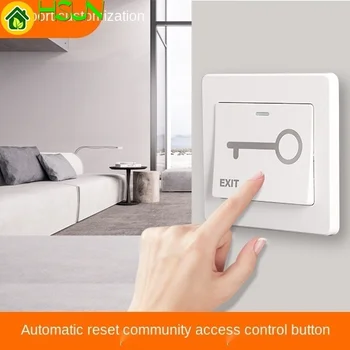 86 duvar gizli erişim kontrol anahtarı paneli otomatik sıfırlama küçük çıkış düğmesi topluluk kapı açma düğmesi anahtarı