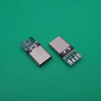 10 adet DIY OTG USB-3.1 Kaynak Erkek jack Tak USB 3.1 Tip C Konnektör PCB kartı Fişleri Veri Hattı Terminalleri Android için