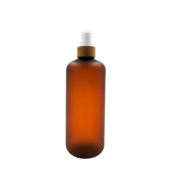 Amber Şişe Cilt Bakımı Sprey Şişeleri Buzlu Plastik Kaplar Sprey Kapaklı Parfüm Şişeleri vücut toneri Şişeleri