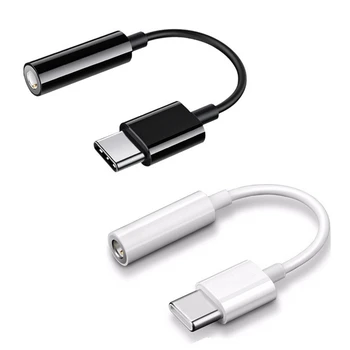 USB-C C tipi adaptör bağlantı noktası 3.5 MM Aux ses jakı yüksek kaliteli kulaklık kulaklık kablo USB