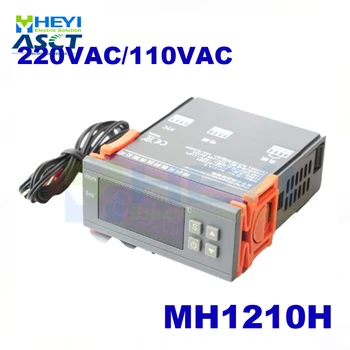 Dijital sıcaklık kontrol cihazı MH1210W 90-250V 10A 220V Termostat Regülatörü Sensörü-50~110C ısıtma Soğutma Kontrol
